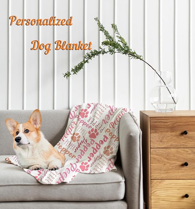 Personalized Cute Dog Blanket - Image 3