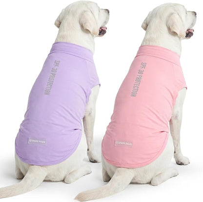 Spark Paws Sunblock Dog T-Shirt, SPF30 Protection, Lightweight Breathable Quick by SparkPaws