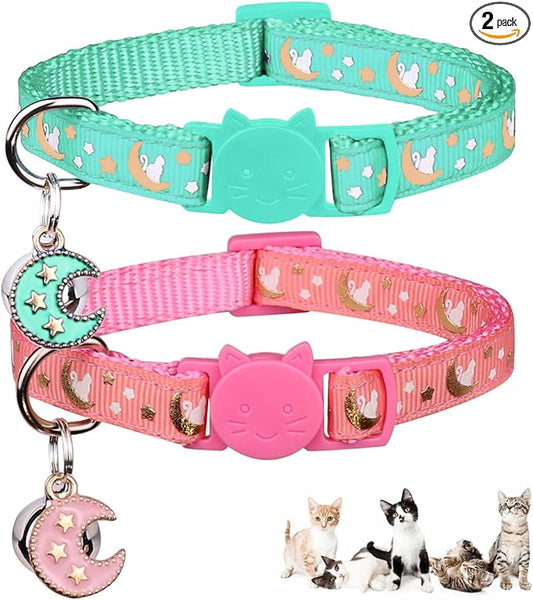 Baeuppit 2Pcs Breakaway Cats Collars Cat Collars by Baeuppit