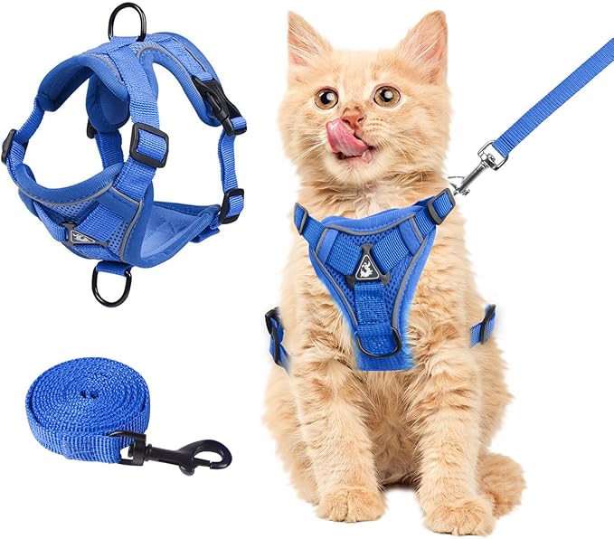 Wanheart Summer cat Chest Harness and Leash, Anti-Escape Adjustable Soft mesh by Unknown