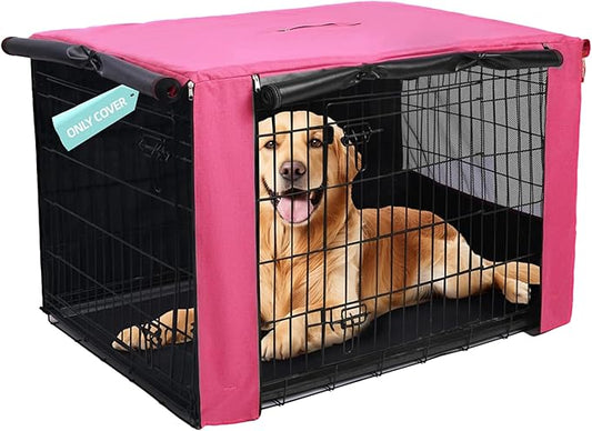HiCaptain Breathable Dog Crate Cover 42 Inch, Durable Heavy Duty Kennel Cover by HiCaptain