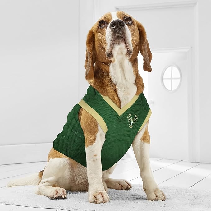 Pets First NBA MILWAUKEE BUCKS DOG Jersey, Small - Image 7