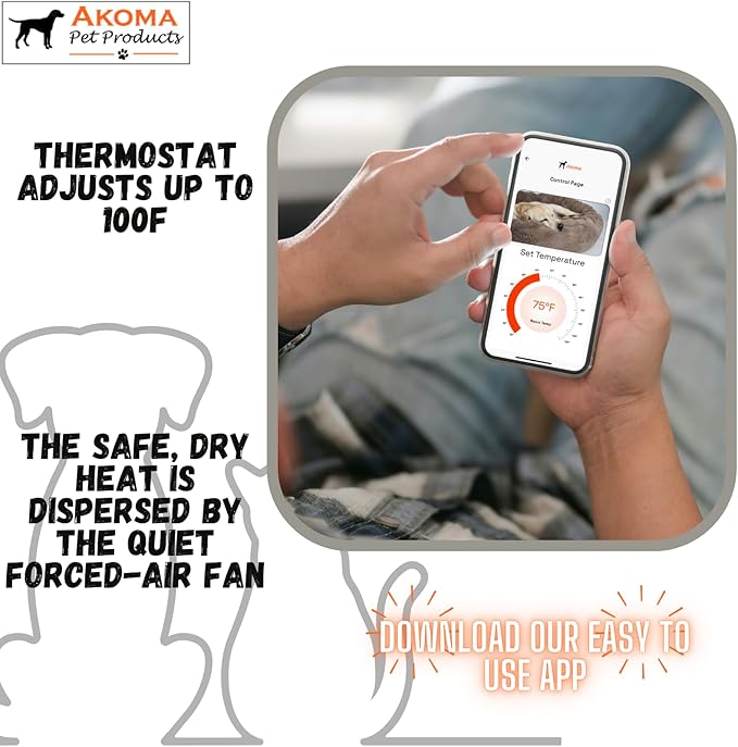 Akoma Hound Heater Dog House Heater, Outdoor Pet Furnace 400w - Image 2