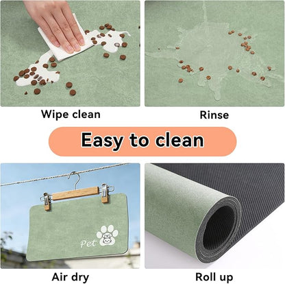 Dog Cat Feeding Mat-Absorbent Pet Bowl Mat - Image 6