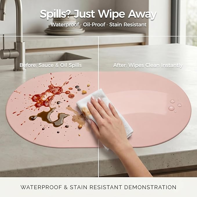 Premium Thick Silicone Placemat，Heat & Oil Resistant, Non-Slip Table Mat - Image 5