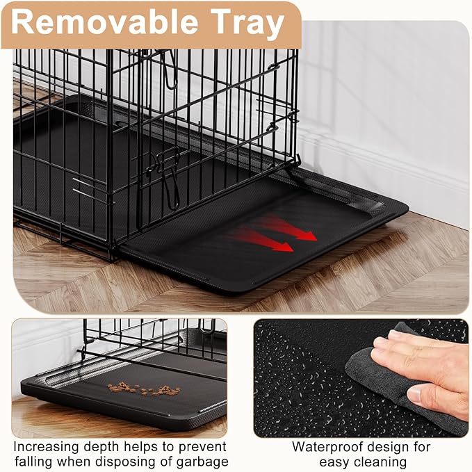 FDW XL Dog Crate 48inch Dog Cage Foldable Metal Kennel - Image 4