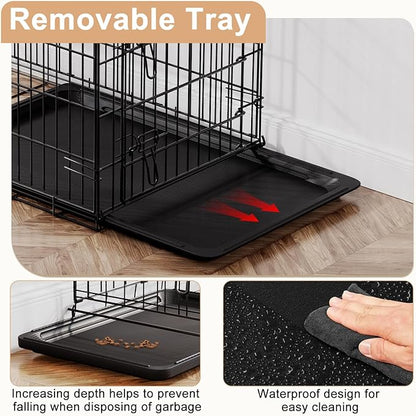 FDW XL Dog Crate 48inch Dog Cage Foldable Metal Kennel - Image 4