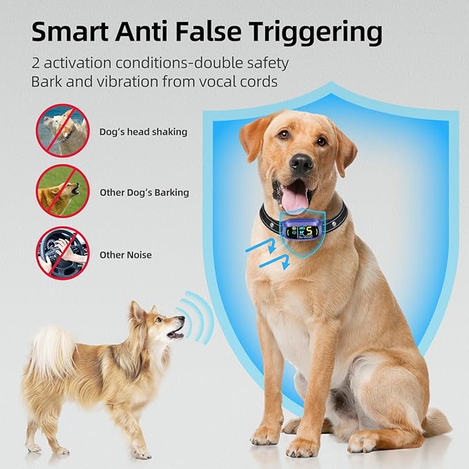 FAFAFROG Dog Bark Collar, Rechargeable Smart Collar, Anti Barking Training - Image 3