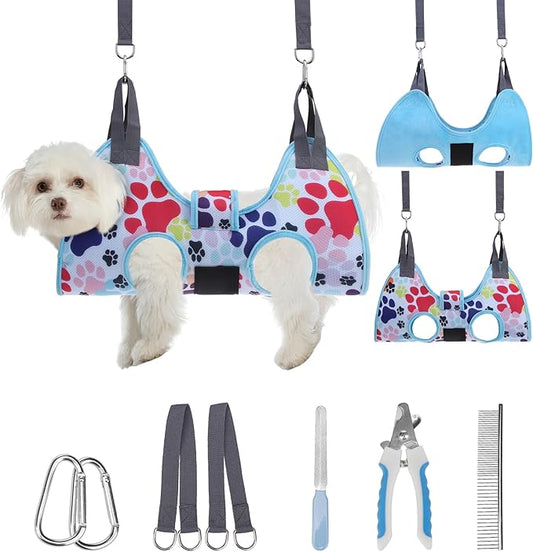 PAWCHIE Dog Grooming Hammock Harness by PAWCHIE