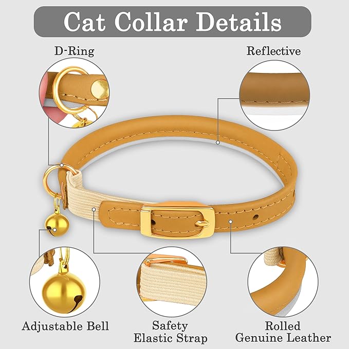OOPSDOGGY Rolled Leather Cat Collar - Image 3