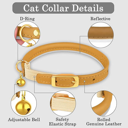 OOPSDOGGY Rolled Leather Cat Collar - Image 3