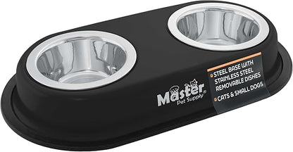 Master Pet Supply Double Dog Bowls Set by MasterPetSupply