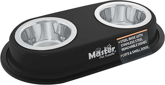Master Pet Supply Double Dog Bowls Set by MasterPetSupply