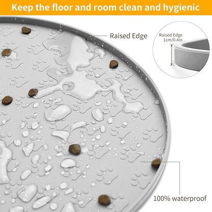 KPWACD Dog Food Mat Anti-Slip Bowl Mats - Image 5