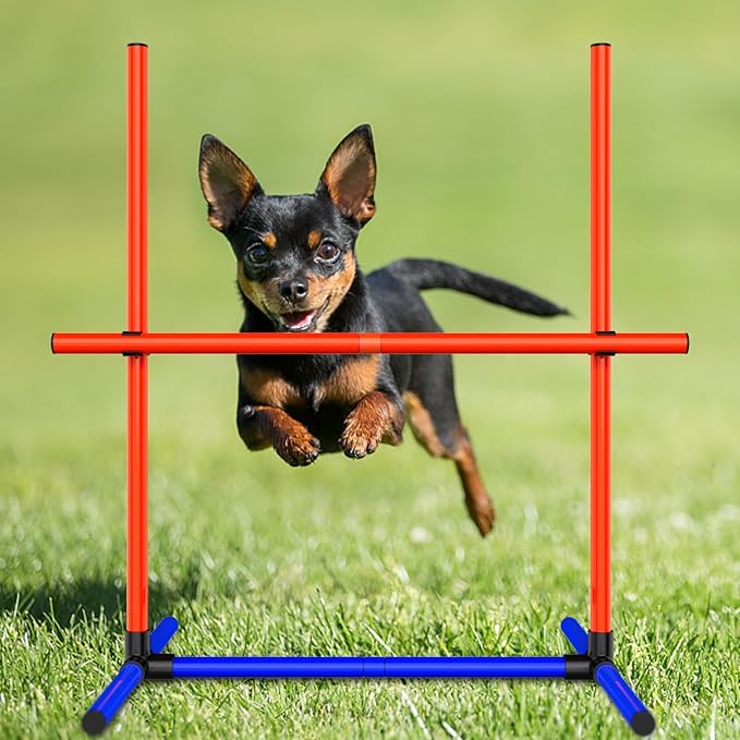 Dog Agility Training Equipment, 2-Sets Adjustable Dog Jumps & Hurdles Set - Image 5