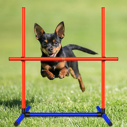Dog Agility Training Equipment, 2-Sets Adjustable Dog Jumps & Hurdles Set - Image 5