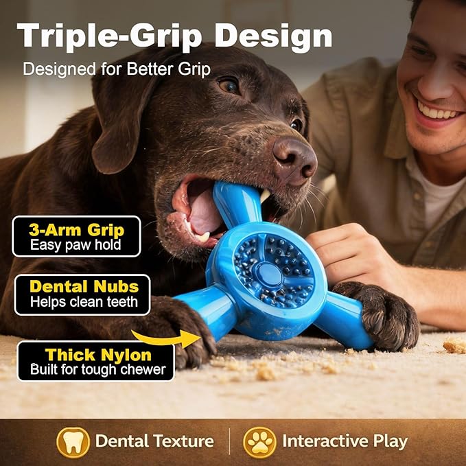 Dog Chew Toy for Aggressive Chewers – Tough Nylon Dog Toy for Teething Small - Image 2