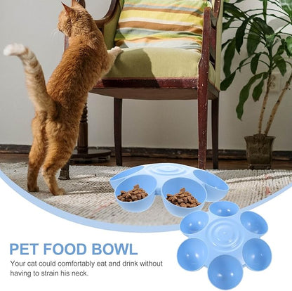SHINEOFI Multipurpose Flower-Shaped Plastic Cat Feeding Plate and Dog Treats - Image 7