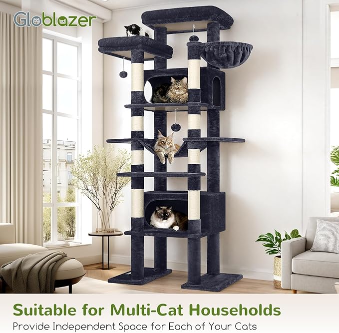 Globlazer XXL Giant Cat Tree, 83 Inch Heavy Duty Tall Cat Tower - Image 5