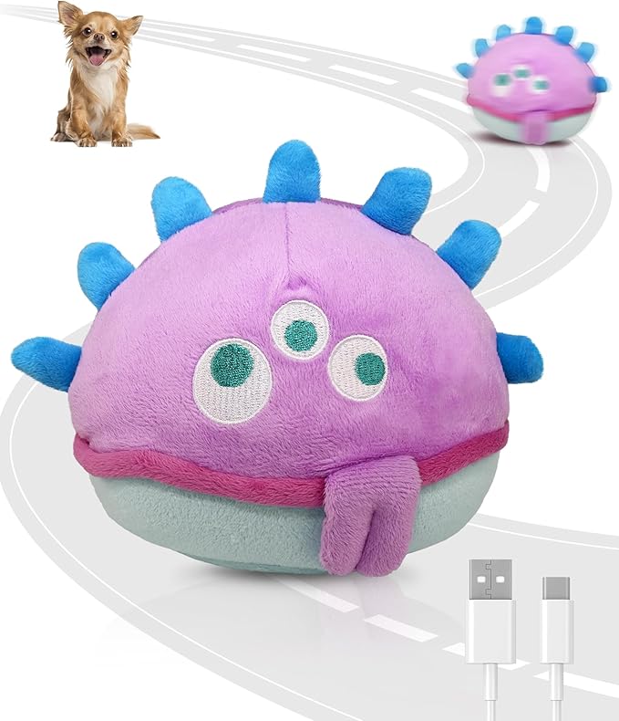 Petbobi Interactive Dog Toys Ball, USB Rechargeable Moving Dog Toy by Petbobi