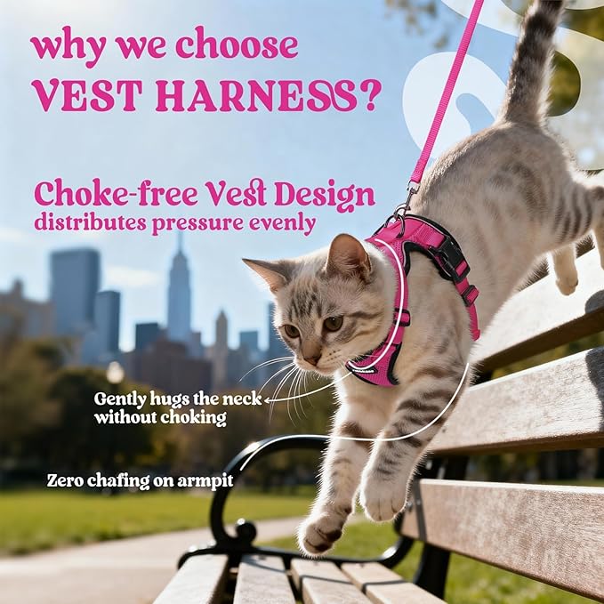 rabbitgoo Cat Harness and Leash Set, Escape Proof Vest Harness - Image 3