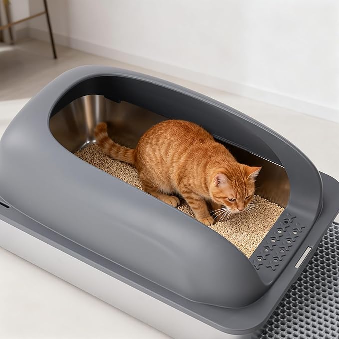 OLIXIS Stainless Steel Cat Litter Box - Image 2