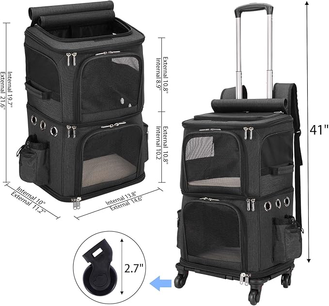 HOVONO Double-Compartment Pet Carrier Backpack - Image 6