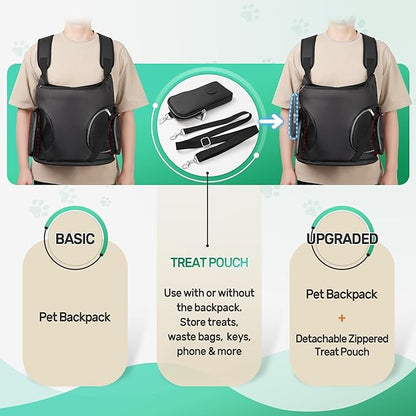 YUDODO Dog Front Backpack Carrier 7-15 lbs, Soft Breathable Pet Front Facing - Image 3