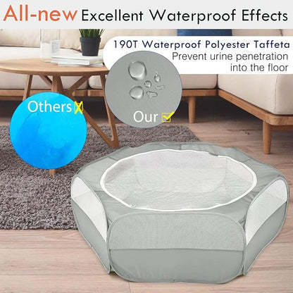 Pawaboo Small Animals Playpen, Waterproof Small Pet Cage Tent - Image 4