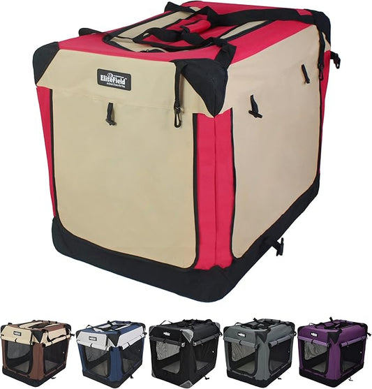 EliteField 4-Door Folding Soft Dog Crate by EliteField