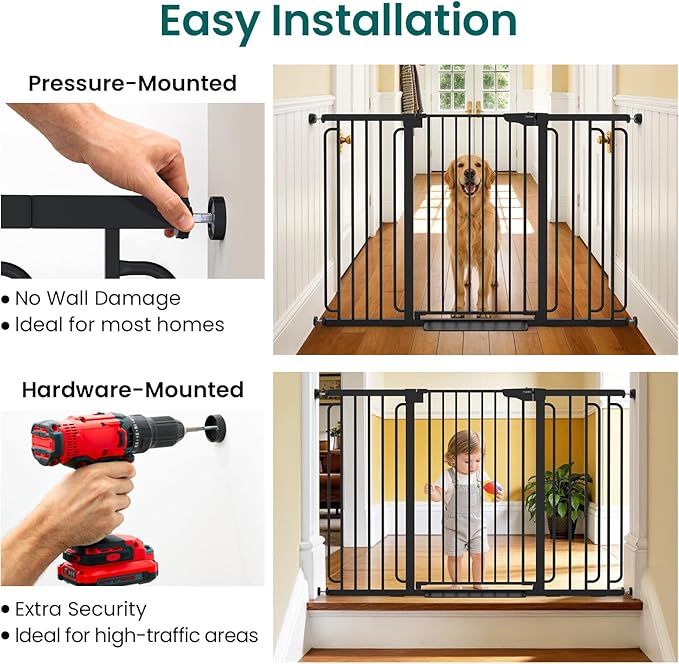 Cumbor 36" Extra Tall Baby Gate - Image 8