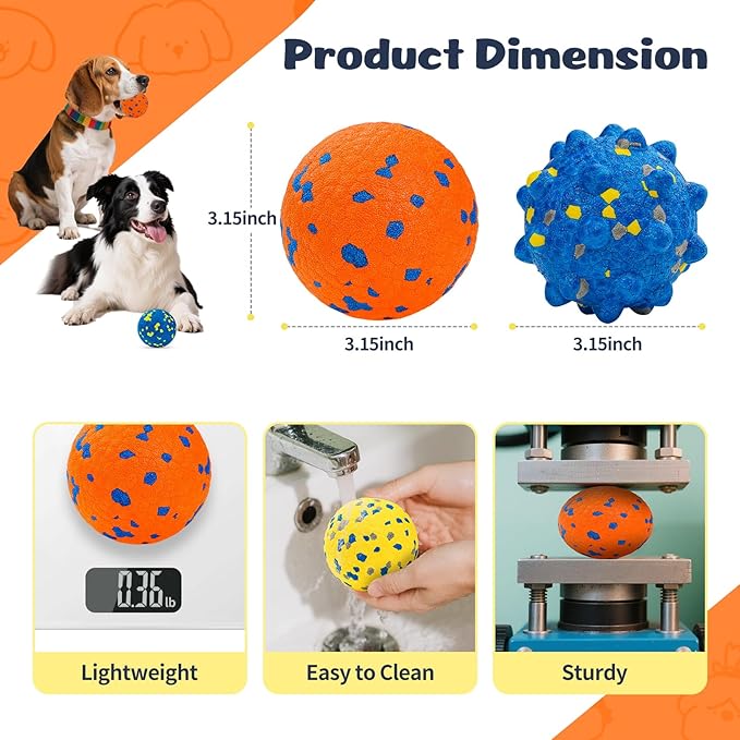 HIPPIH Dog Balls Interactive Tennis Balls - Image 5