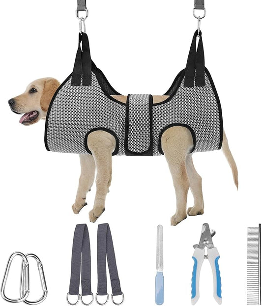PAWCHIE Dog Grooming Hammock Harness by PAWCHIE