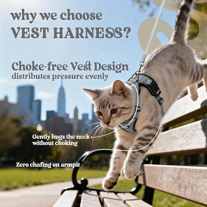rabbitgoo Cat Harness and Leash Set, Escape Proof Vest Harness - Image 3