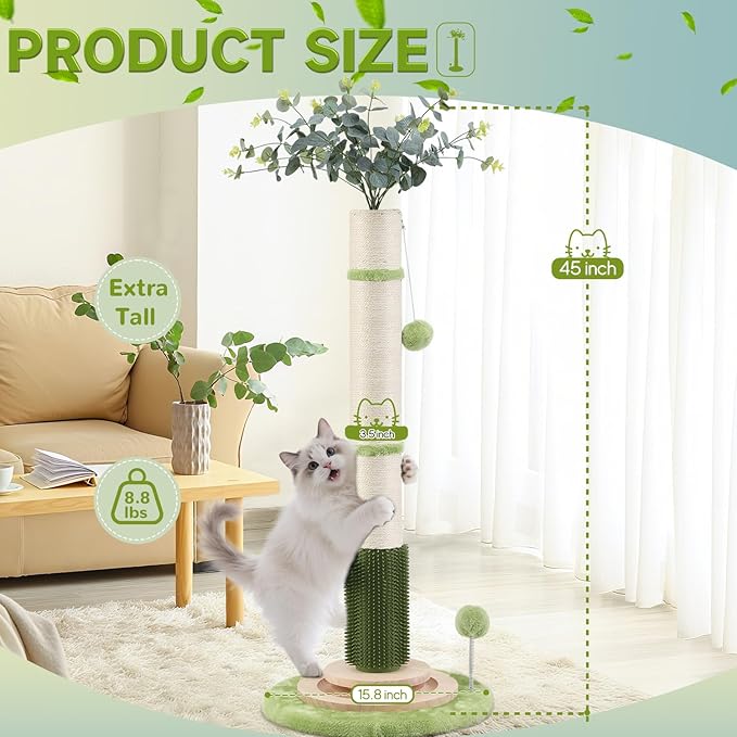45'' Extra Tall Cat Scratching Post - Image 2