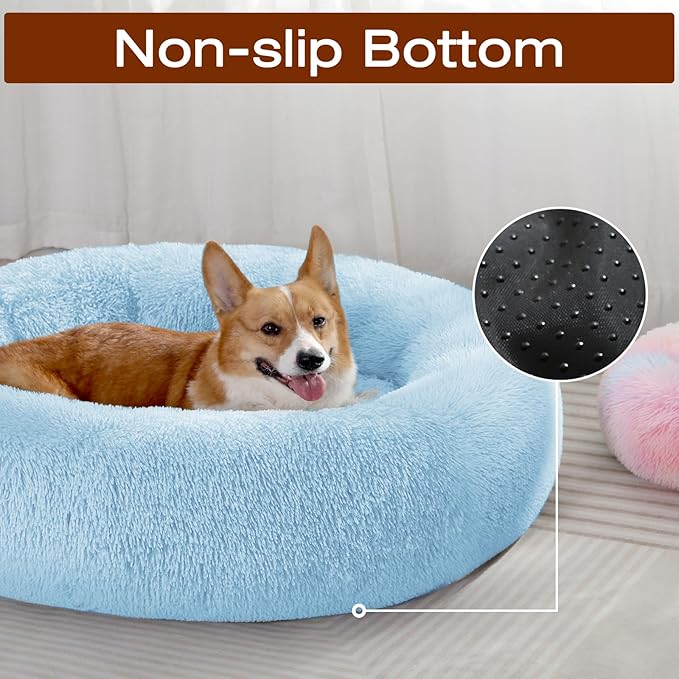 JOLLYVOGUE Dog & Cat Bed, Calming Anti-Anxiety Pet Bed - Image 4