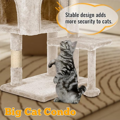 FDW 37.8 inch Cat Tree Cat Tower - Image 6