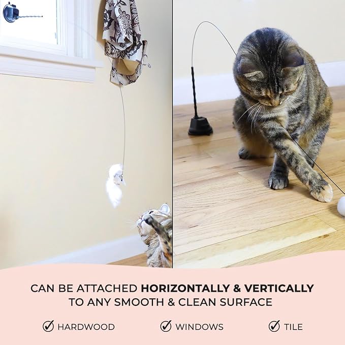 Whiskertons Interactive Bird Simulation Cat Toy Set, Interactive Cat Toys - Image 4