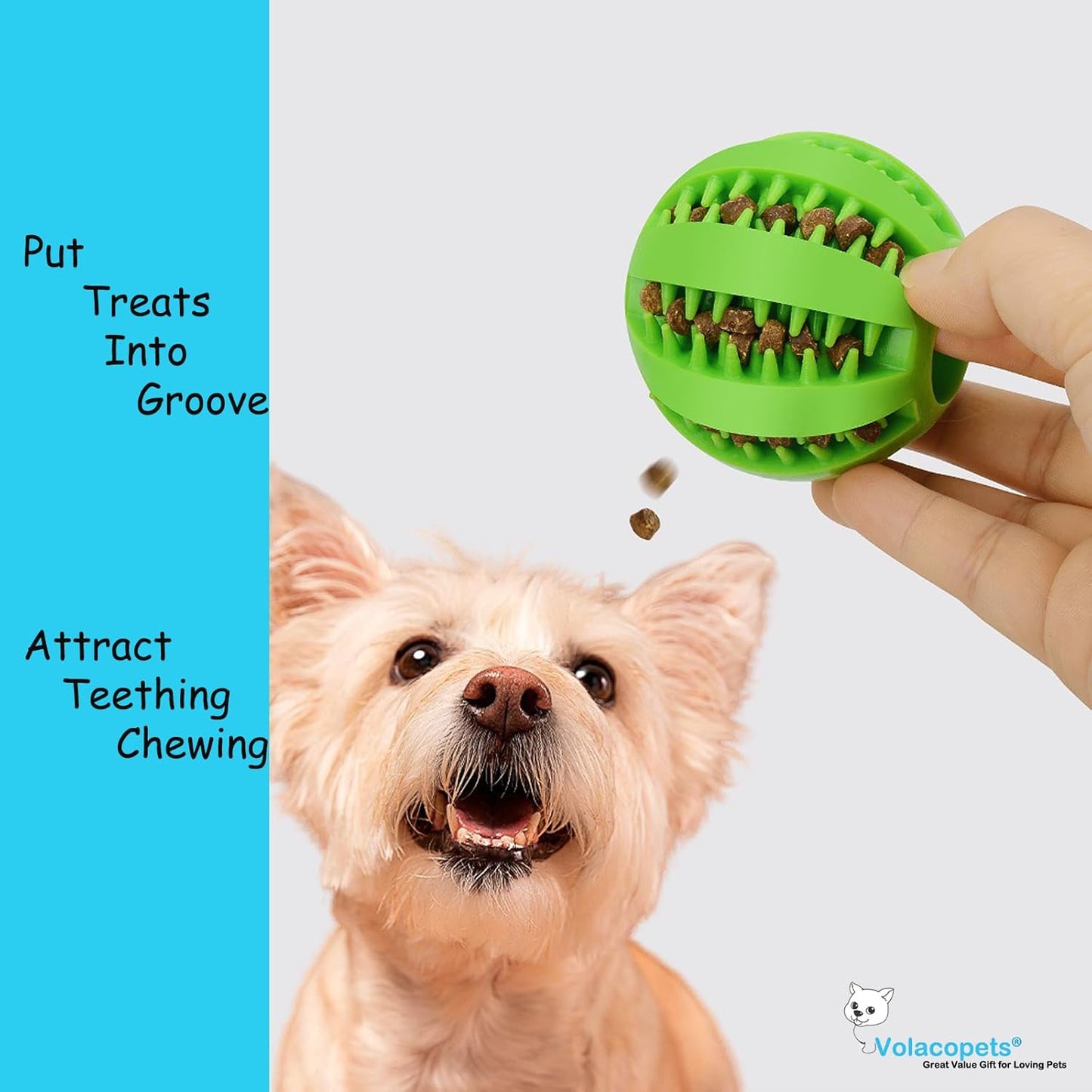 5 Different Functions Interactive Dog Toys for Puppies, Puppy Puzzle Toys for Small Dogs, Dog Balls for Small Dogs, Treat Dispensing Dog Toys, Squeaky Ball, Small Breed