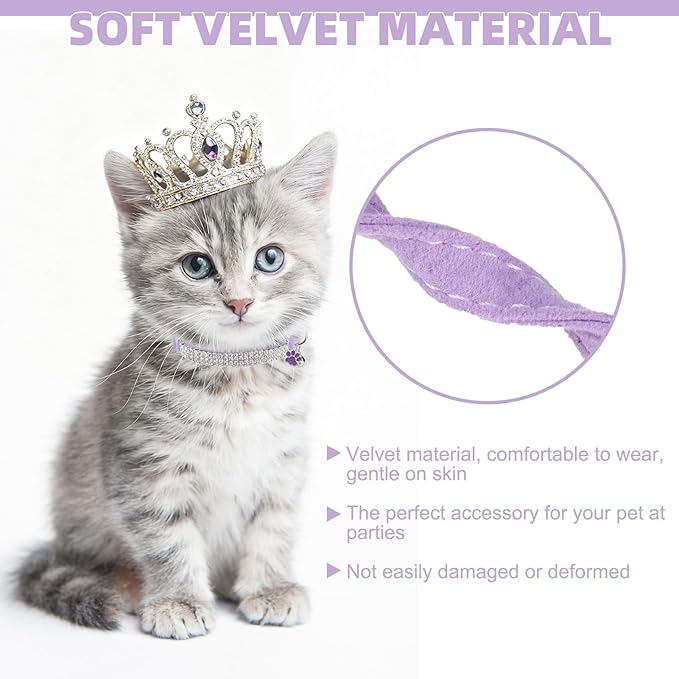 EXPAWLORER Soft Velvet Safe Cat Collars - Image 5