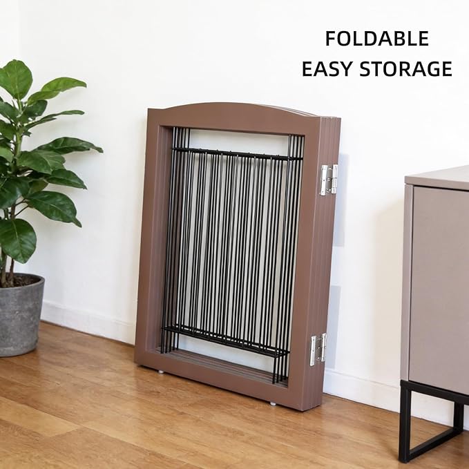 ZJSF Freestanding Dog Fence Indoor, Foldable Dog Gate - Image 8