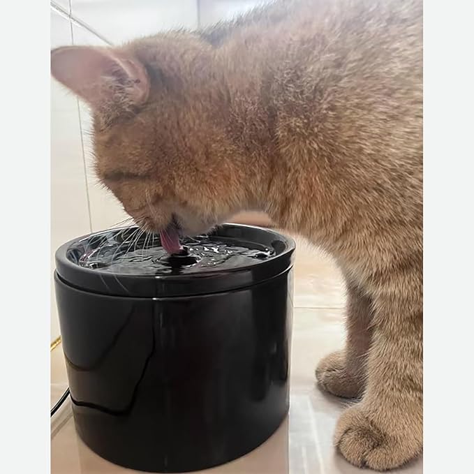 Ceramic Cat Water Fountain 33.82oz/1L Automatic Super Silent Pet Drinking - Image 2