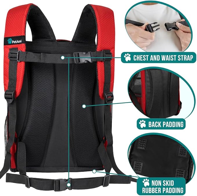 PetAmi Dog Backpack Carrier for Small Medium Dogs Large Cats up to 18 lbs - Image 5