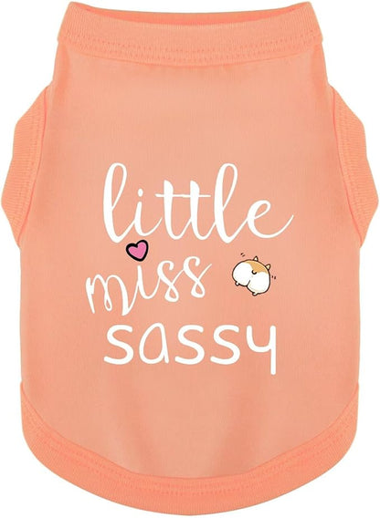 Paiaite Dog Clothes Fashionable Sleeveless Pet Vest: 'Little Miss Sassy' by Paiaite