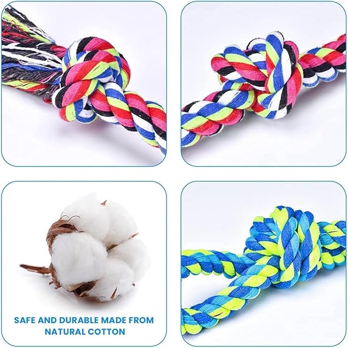 Feeko Heavy Duty Dog Rope Toys for Large Breed Aggressive Chewers, 2 Pack - Image 5