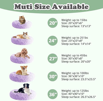 JOLLYVOGUE Dog & Cat Bed, Calming Anti-Anxiety Pet Bed - Image 5