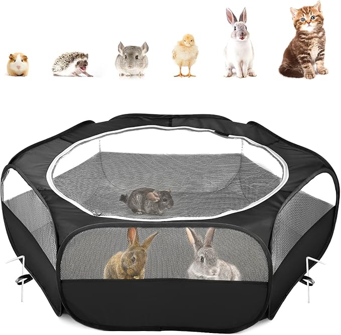 Pawaboo Small Animals Playpen, Waterproof Small Pet Cage Tent by Pawaboo