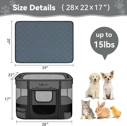 Dog Playpen, Cat Pet Puppy Pen, Portable Playpens - Image 7