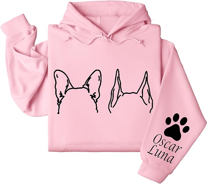 Custom Dog Mom Shirt Personalized Dog Ears Sweatshirt - Image 3