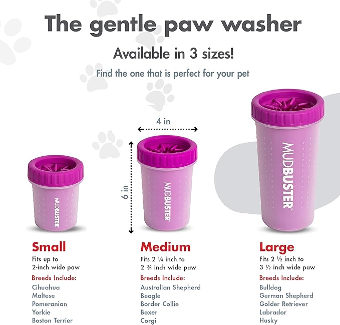 Dexas MudBuster Medium Dog Paw Cleaner, Fits 1.5"-2.5" Wide Paws, Gentle - Image 3